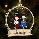 Christmas We Are Family - Gift For Family - Personalized 2-Layered Mix Ornament