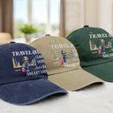 Travel,Gift For Yourself,Gift For Women,Funny - Cruise Queen Classy Sassy - Personalized Vintage Washed Denim Cap