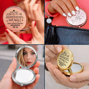 Gift For Daughter, Mom - Daughters (Adult), Happy - To My Daughter Hope You See What I See - Personalized Compact Mirror