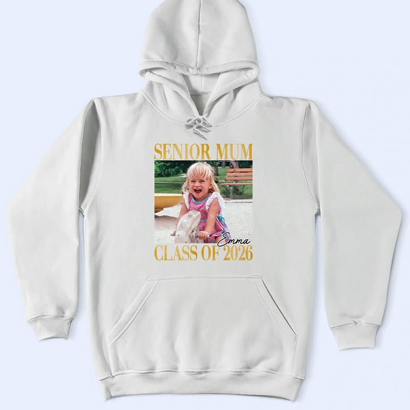 Custom Photo,Graduation,Gift For Mother,Gift For Father,Family,Happy - Custom Photo Senior Mum Graduation - Personalised T Shirt