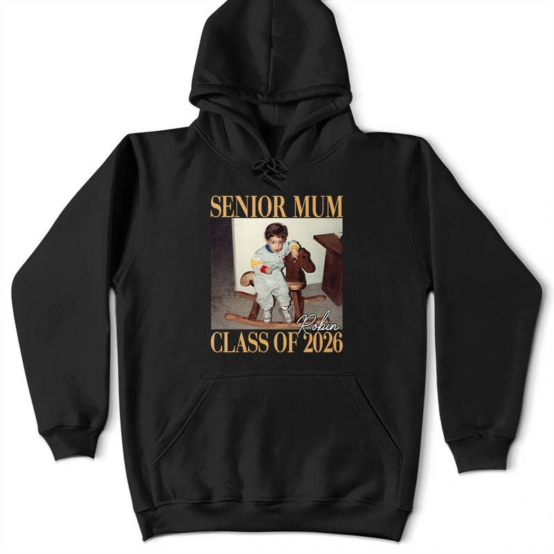 Custom Photo,Graduation,Gift For Mother,Gift For Father,Family,Happy - Custom Photo Senior Mum Graduation - Personalised T Shirt