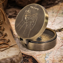 Gift For Couples, Gift For Husband, Gift For Wife, Gift For Boyfriend, Love - Your Last Everything Couple - Personalized Engraved Brass Compass