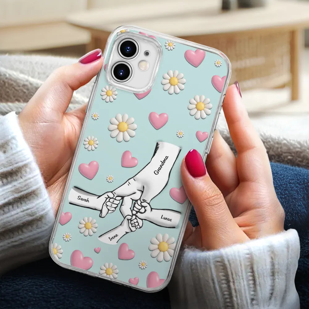 Gift For Mother, Gift For Grandma, Happy, Mom - Children - Mom We Love You - Personalized Clear Phone Case