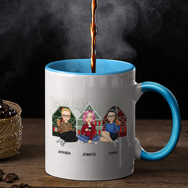 Christmas Congrats On Being My Bestie - Gift For Besties - Personalized Accent Mug