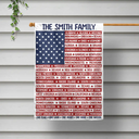 Independence Day - America States One Land One Heart One Hand One Nation - Personalized Flag