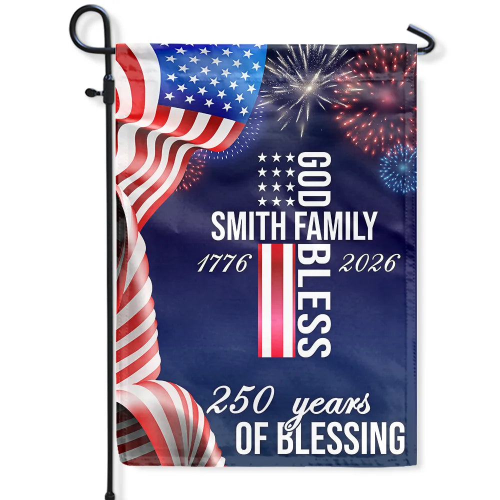 America 250 Years Of Blessing - Personalized Flag