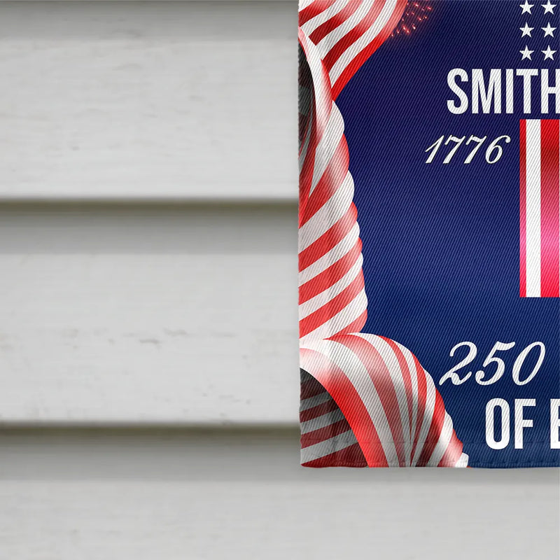 Gift For Couples,Gift For Husband,Gift For Wife,Gift For Boyfriend,Gift For Girlfriend,Parents,Gift For Yourself,Gift For Women,Gift For Men,Gift For Mother,Gift For Father,Gift For Daughter,Gift For Son,Family,Independence Day,America 250th,Happy - America 250 Years Of Blessing - Personalized Flag