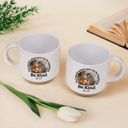 Punch Monkey,Gift For Yourself,Love,Gift For Bestie,Gift For Women,Gift For Men - In A World Where You Can Be Anything Be Kind - Personalized Pottery Mug