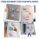 Gift For Grandma, Grandma - Grandkids, Beach, Happy - Grandma Mom Turtle Stained Glass Effect - Personalized Acrylic Fridge Magnet