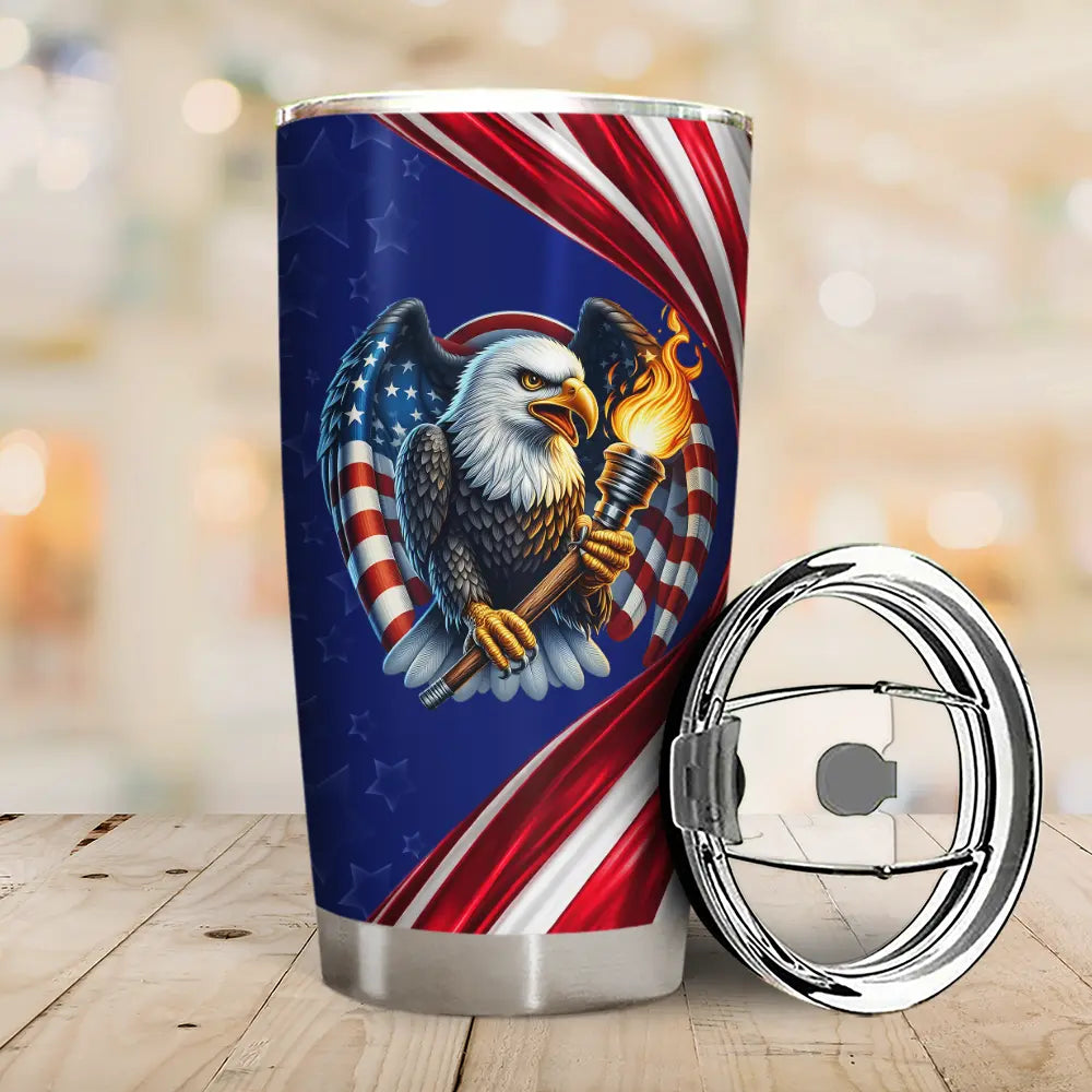 America 250th,Independence Day - America 250th Anniversary US Pride Patriotic Eagle - Personalized Tumbler
