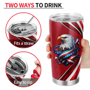 America 250th,Independence Day - America 250th Anniversary US Pride Patriotic Eagle - Personalized Tumbler