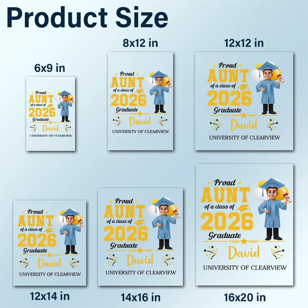 Family, Graduation, Happy - Proud Family Of A Graduate - Personalized Decor Decal