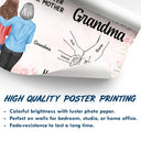 Gift For Daughter,Mom - Daughters (Adult),Grandma - Grandkids,Love,Top Market,Vector,Icon - Holding Hand Watching You Be A Mom - Personalized Poster