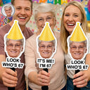 Happy,Funny,Gift For Husband,Gift For Wife,Gift For Boyfriend,Gift For Girlfriend,Gift For Yourself,Gift For Women,Gift For Men,Gifts For Colleagues,Gift For Bestie,Family - Custom Photo Funny Happy Birthday - Personalized Handheld Fan