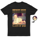 Graduation,Gift For Mother,Custom Photo,Happy,Photo - Custom Photo Senior Mom Graduation Vintage Photo - Personalized T Shirt