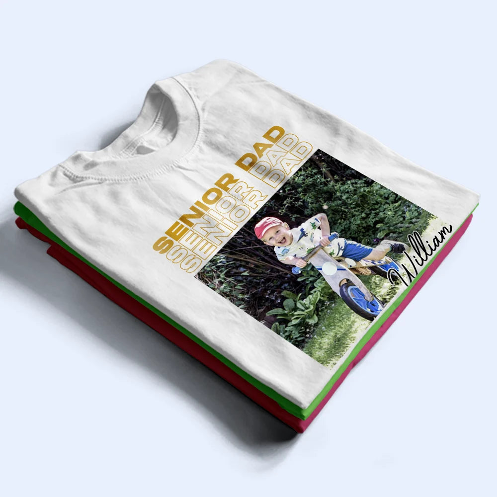 Graduation,Gift For Mother,Custom Photo,Happy,Photo - Custom Photo Senior Mom Graduation Vintage Photo - Personalized T Shirt