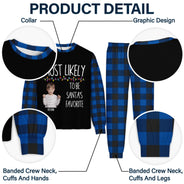 Custom Photo Most Likely To - Gift For Family - Personalized Unisex Pajamas Set