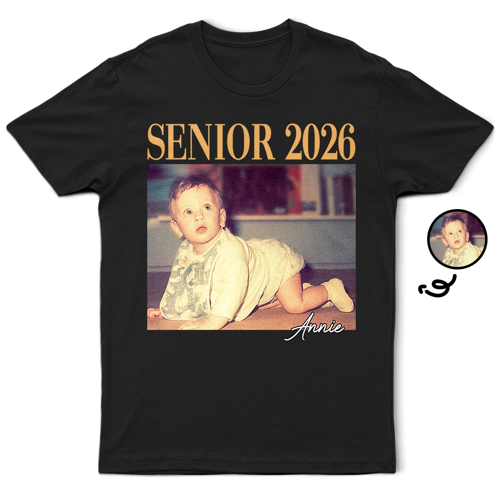 Custom Photo,Graduation,Gift For Yourself,Happy - Custom Photo Graduation Senior - Personalized T Shirt