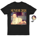 Custom Photo,Graduation,Gift For Yourself,Happy - Custom Photo Graduation Senior - Personalized T Shirt