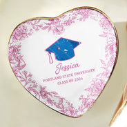 Graduation,Happy,Location Map - Location Map Congrats Graduation - Personalized Ring Dish