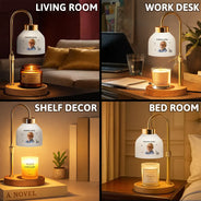 Custom Photo,Memorial,Gift For Mother,Gift For Father,Family,Sad - Custom Photo My Mind Still Talks To You - Personalized Candle Warmer Lamp