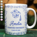 Graduation,Happy - Congrats Graduation - Personalized White Edge-to-Edge Mug
