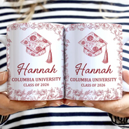 Graduation,Happy - Congrats Graduation - Personalized White Edge-to-Edge Mug