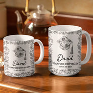 Graduation,Happy - Congrats Graduation - Personalized White Edge-to-Edge Mug