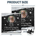 Custom Photo Forever In Our Heats - Pet Memorial Gift - Personalized Rectangle Memorial Garden Stone