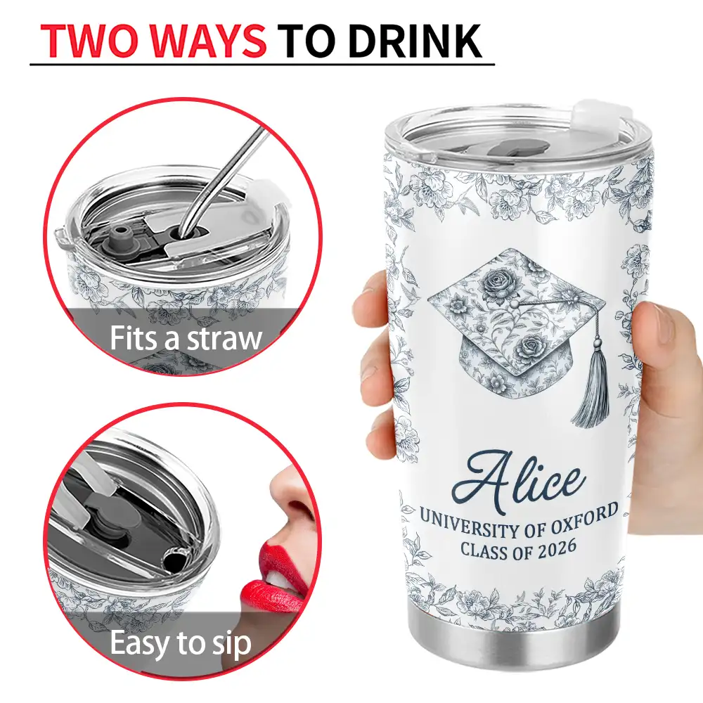 Graduation,Happy - Congrats Graduation - Personalized Tumbler