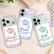 Graduation,Happy - Congrats Graduation - Personalized Clear Phone Case