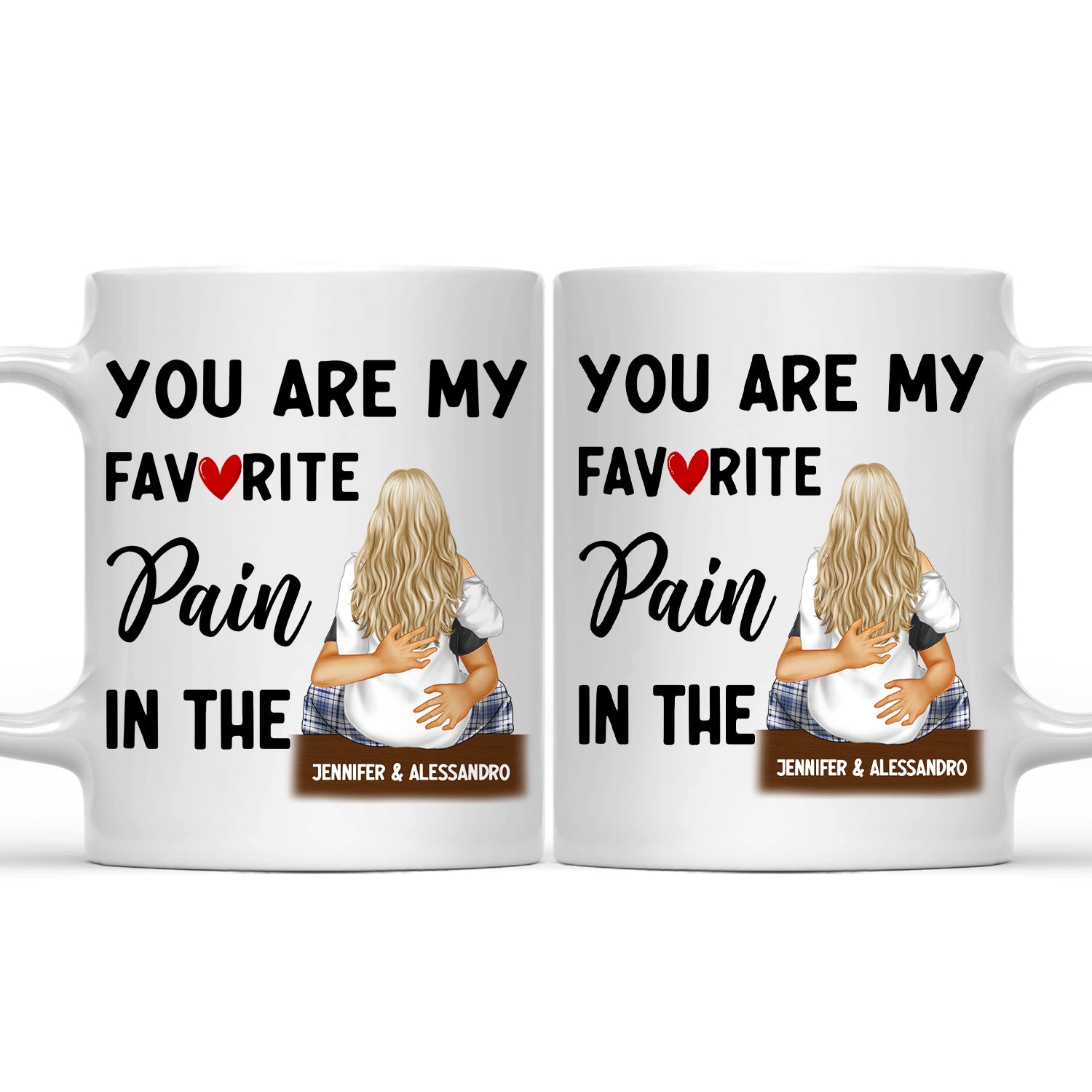 My Favorite Pain - Gift For Couples - Personalized Mug