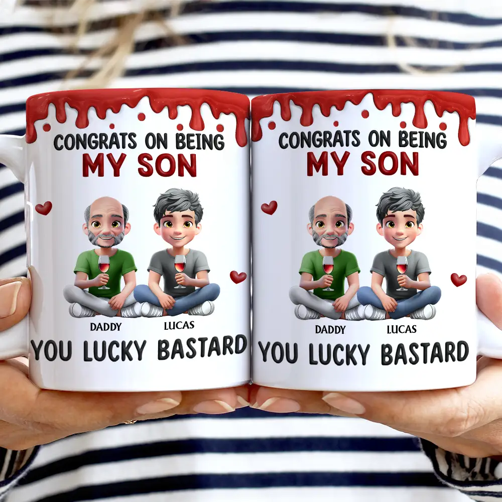 Gift For Son,Mom - Sons,Dad - Sons,Happy - Better Than Being Your Mother Son - Personalized White Edge-to-Edge Mug