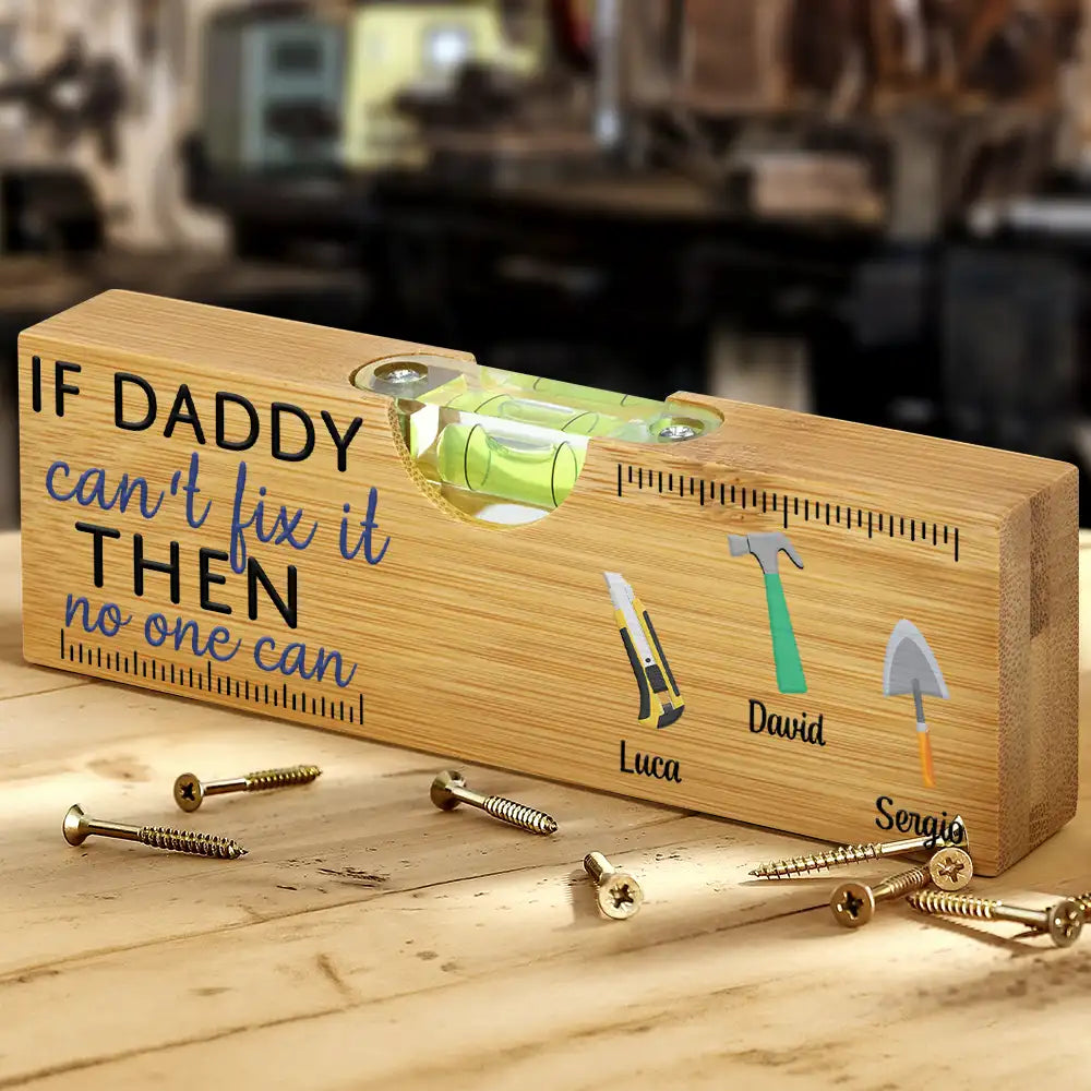 Gift For Father,Dad's Hobby,Funny,Gift For Grandpa,Icon,Humorous - Daddy You're Loved Beyond Measure - Personalized Bottle Opener Wood Level
