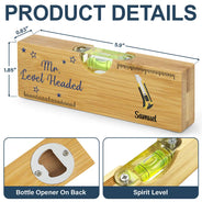 Gift For Father,Dad's Hobby,Funny,Gift For Grandpa,Icon,Humorous - Daddy You're Loved Beyond Measure - Personalized Bottle Opener Wood Level