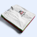 Custom Photo,Gift For Father,Dad - Children,Non-Eng,Photo,Adorable - Custom Photo Funny Car Race On Back I Love You - Personalized T Shirt