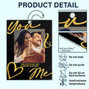 Custom Photo,Gift For Couples,Romantic,Dynamic Photo - Custom Photo You & Me Drive Safe Handsome - Personalized Acrylic Car Hanger