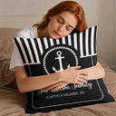 Summer,Family,Confident,Custom Text - Beach House Lake House Family Name - Personalized Pillow