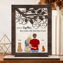Pet Lovers Together They Built - Gift For Couples - Personalized Custom Shaped 2-Layered Wooden Plaque