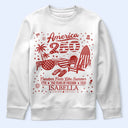 America 250th,Independence Day,Summer,Family,Proud,Custom Text - America 250 Freedom Feels Like Summer - Personalized T Shirt
