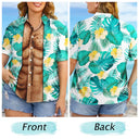 Summer,Gift For Men,Gift For Yourself,Humorous,Icon - Funny Hairy Muscle Body Summer Vibe - Personalized Hawaiian Shirt