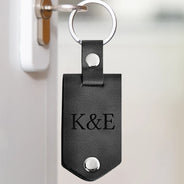 Custom Photo Drive Safe - Gift For Couples - Personalized Leather Photo Keychain