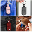 Custom Photo Drive Safe - Gift For Couples - Personalized Leather Photo Keychain
