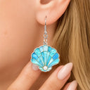 Summer, Gift For Yourself, Adorable, Icon - Sea Turtle Starfish Summer Vibe Icon Stained Glass Effect - Personalized Acrylic Earrings