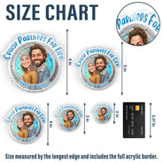 Art Design,Cruising,Humorous,Summer,Gift For Couples,Photo - Caricature - Remove BG - Custom Photo Caricature Cruise Partners For Life - Personalized Acrylic Magnet