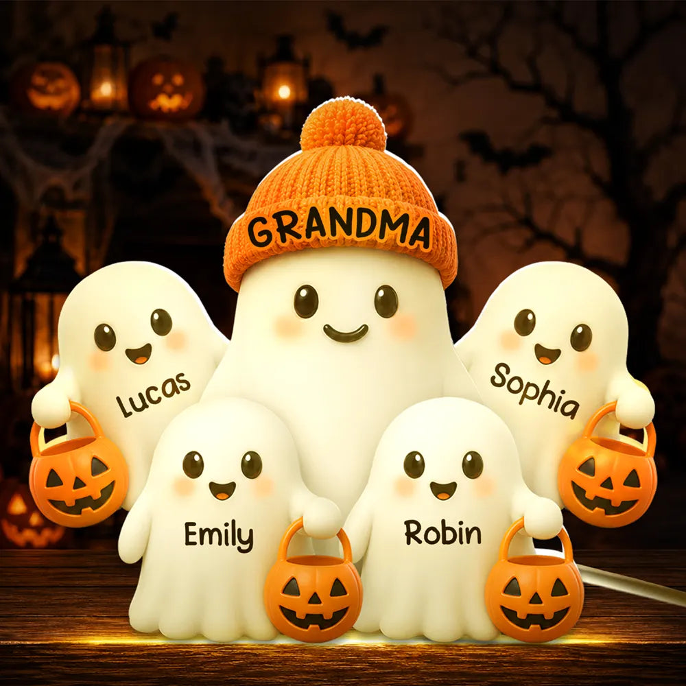 Grandma Boo Crew Lovely Halloween - Personalized Custom Shaped Light Box