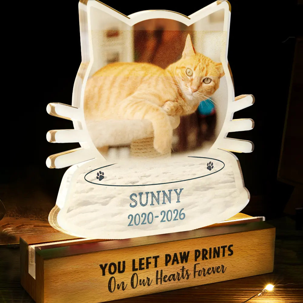 Sentimental,Custom Photo,Pet Lovers,Memorial,Upload Full Photo - Custom Photo I Will Carry You With Me - Personalized Custom Shaped LED Light