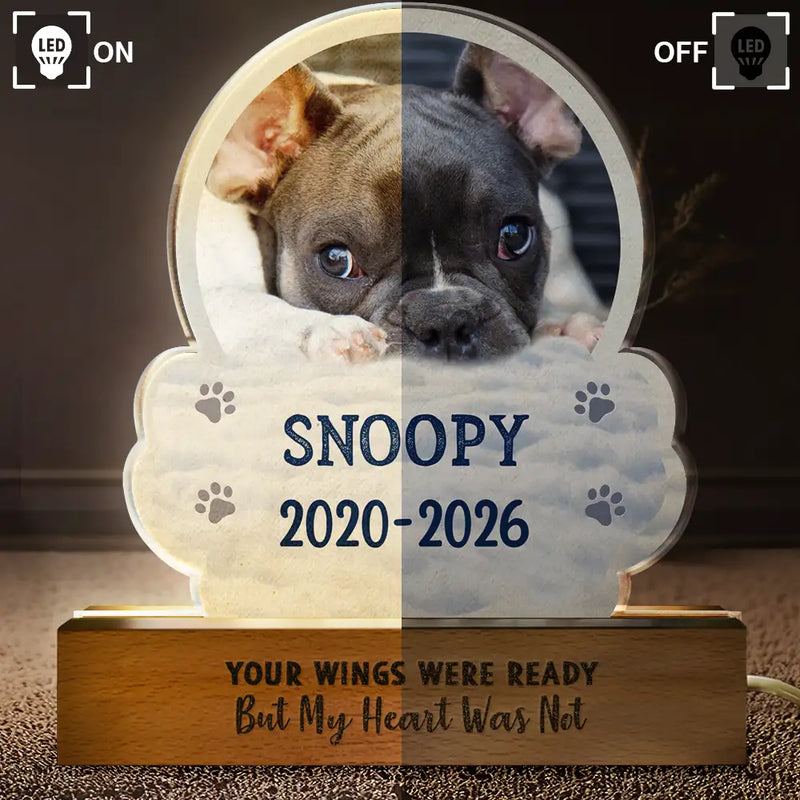 Sentimental,Custom Photo,Pet Lovers,Memorial,Upload Full Photo - Custom Photo I Will Carry You With Me - Personalized Custom Shaped LED Light