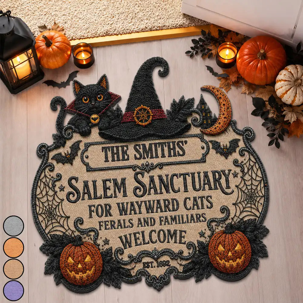 Salem Sanctuary For Wayward Cats Ferals - Personalized Custom Shaped Doormat