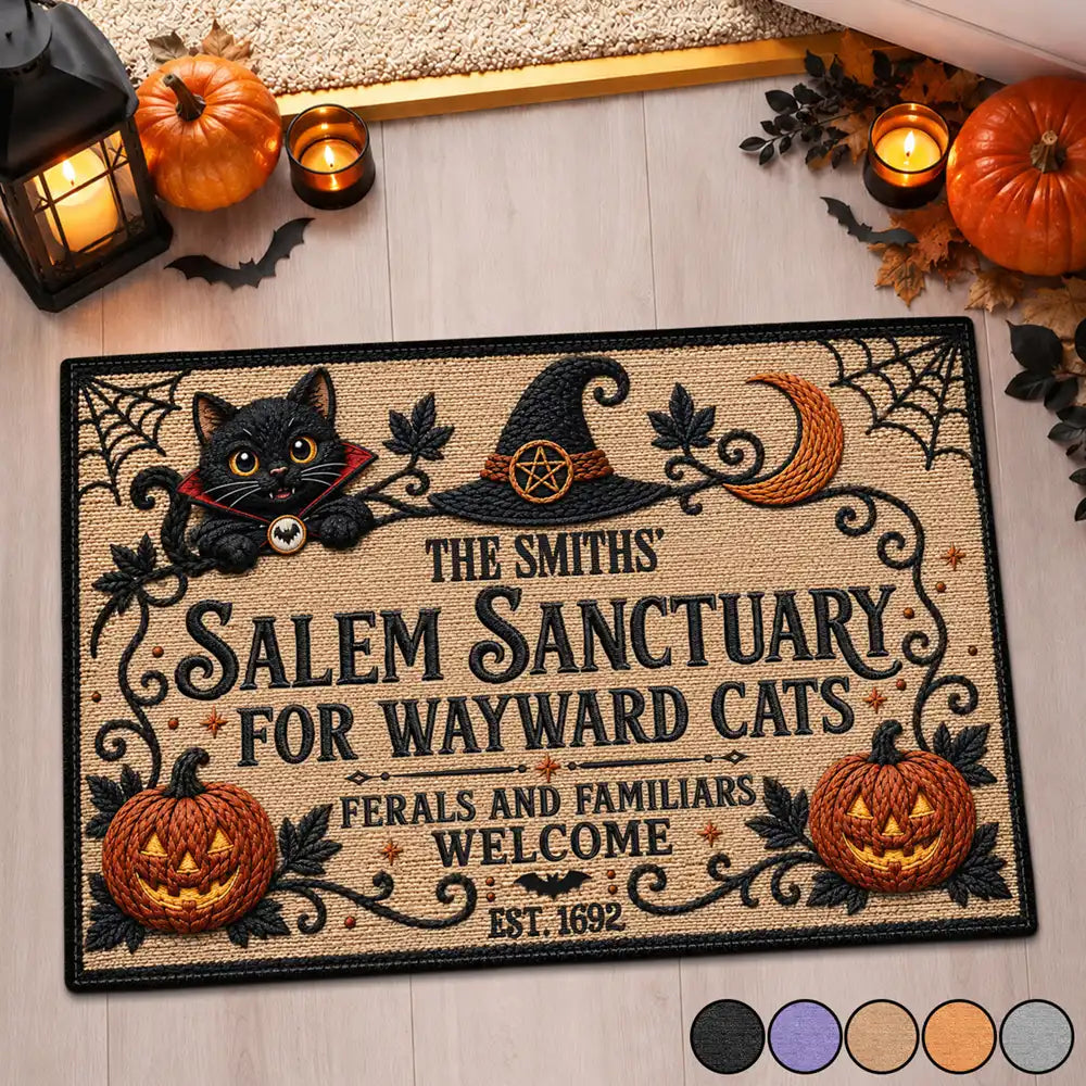 Salem Sanctuary For Wayward Cats Ferals - Personalized Doormat